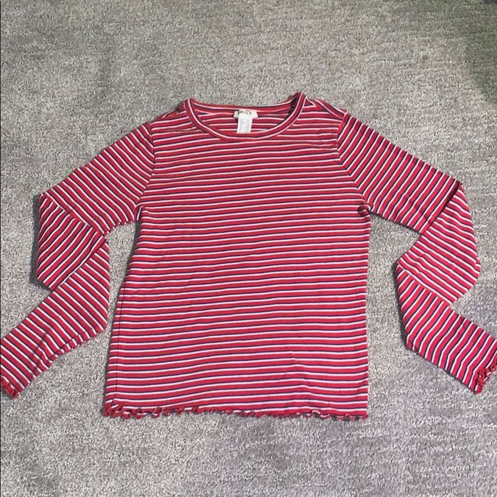 Forever 21 Lettuce Edge Long Sleeve